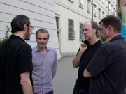 v.l.n.r. Mark Peranson, Olivier Assayas, Kent Jones, Alexander Horwath � Robert Newald