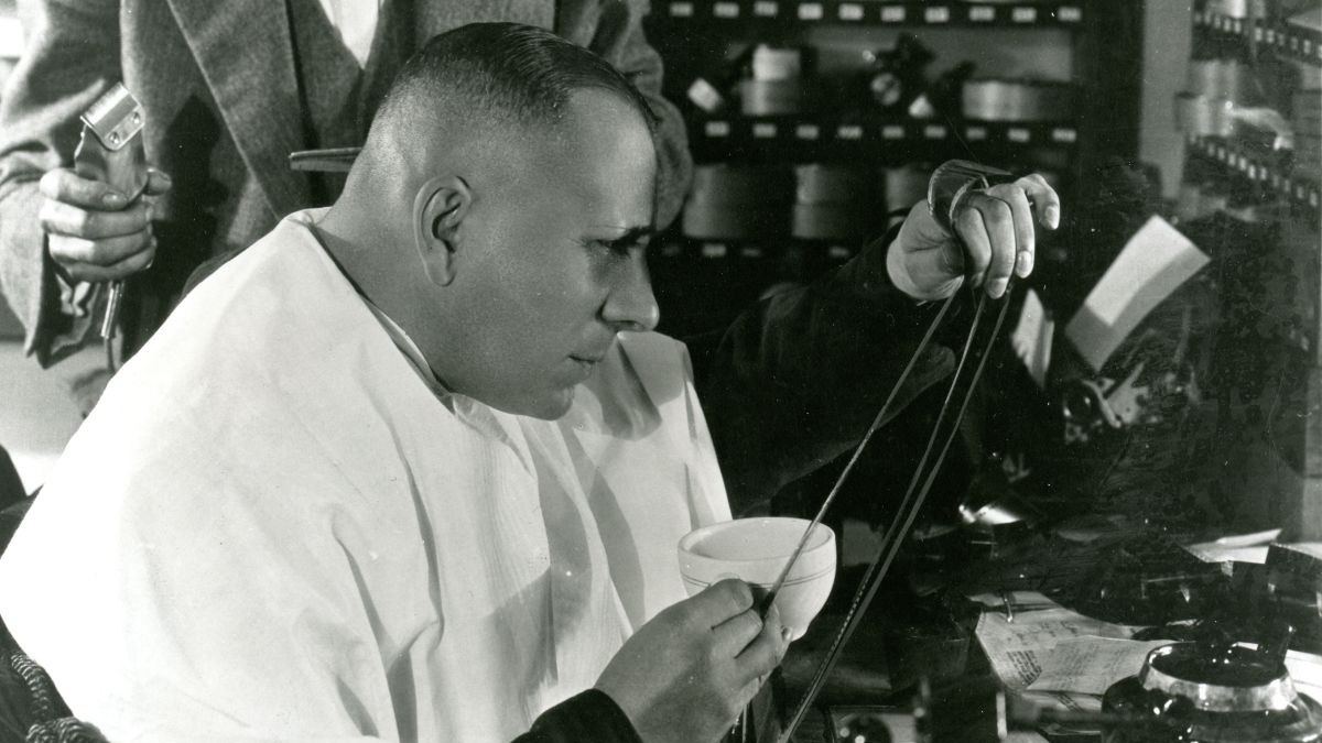 Erich von Stroheim during the production of "The Wedding March", 1926