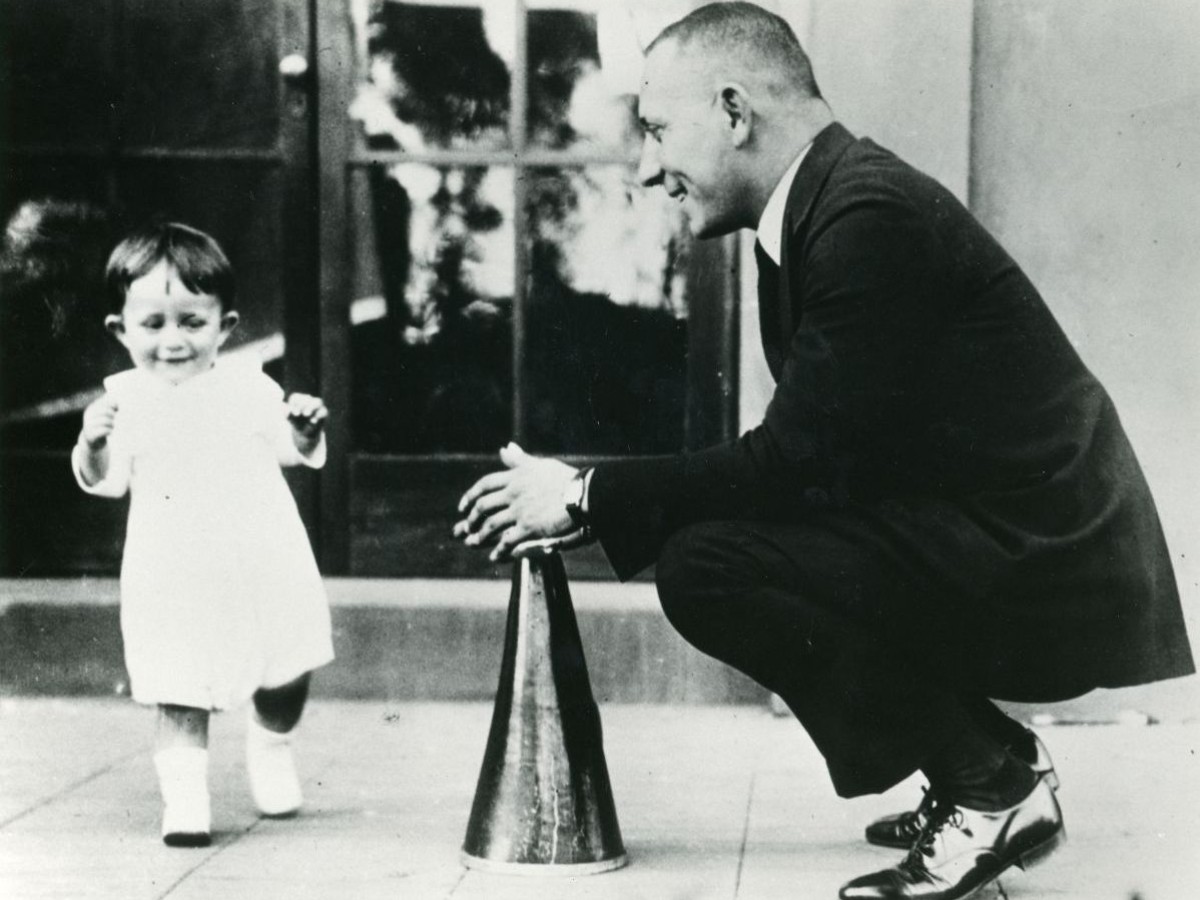 With Erich von Stroheim Jr., ca. 1917