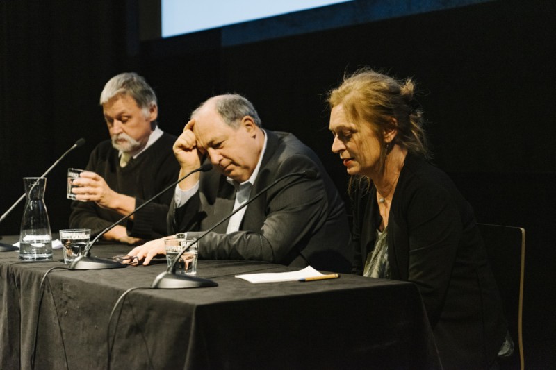 Béla Rásky, Ariel Muzicant, Éva Kovács (Foto: ÖFM / © Mercan Sümbültepe)