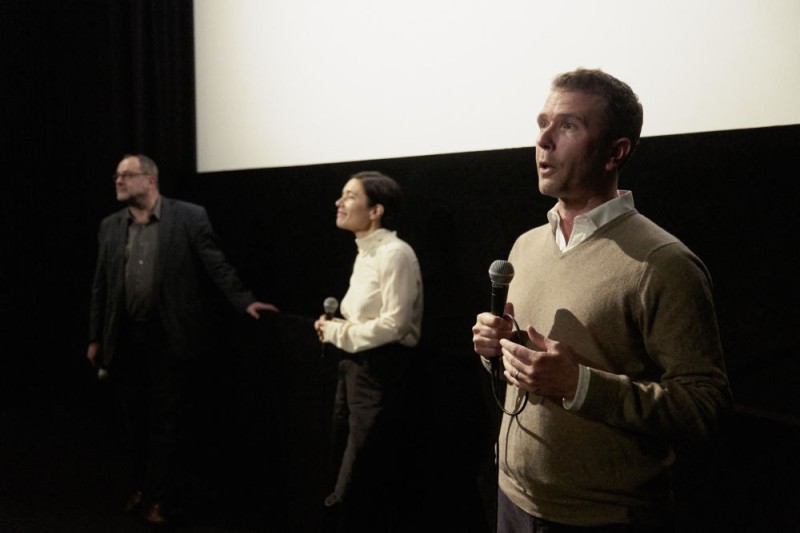 Christian Köberl (NHM), Eva Sangiorgi, Michael Loebenstein bei der Vorstellung von "two moons" (James Benning) © Viennale / Robert Newald