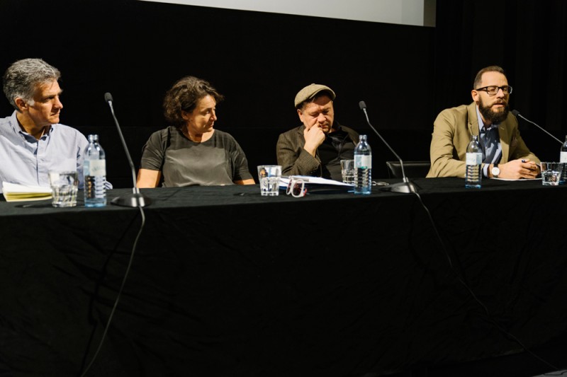 Romuald Karmakar, Barbara Wurm, Christian Frosch, Gregor Holzinger (Foto: ÖFM / © Mercan Sümbültepe)