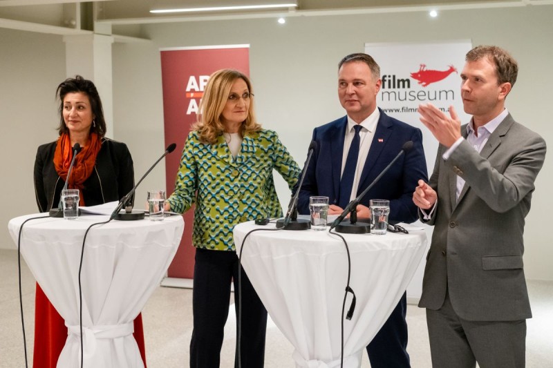 Veronica Kaup-Hasler, Petra Höfinger, Andreas Babler, Michael Loebenstein (Foto: ÖFM © Eszter Kondor)