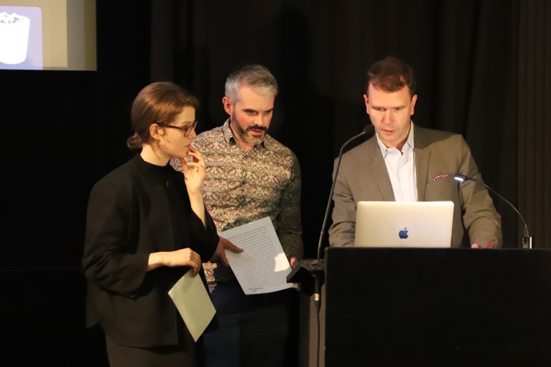 Stefanie Proksch-Weilguni, James Boaden, Michael Loebenstein (Foto: Maria Lassnig Stiftung)