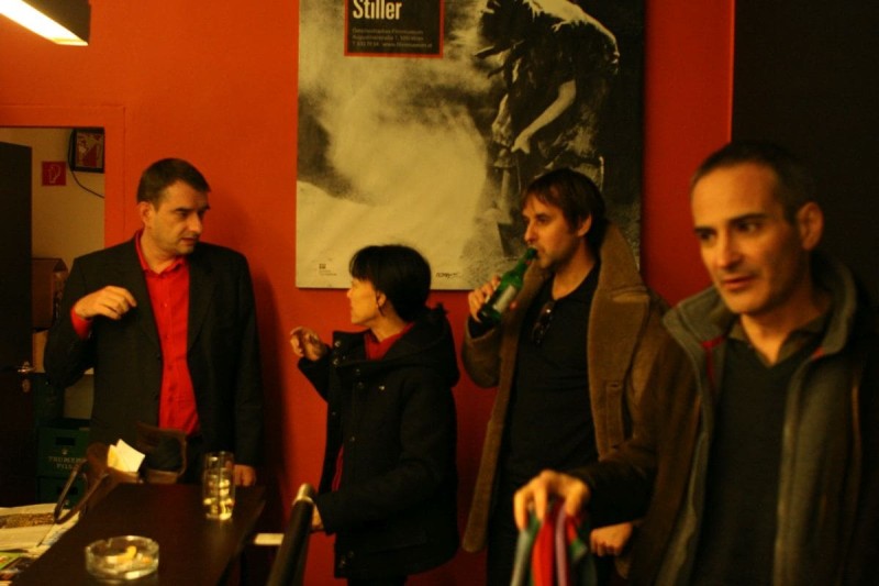 Olivier Assayas und Crew (Sylvie Barthet, Luc Bricault)