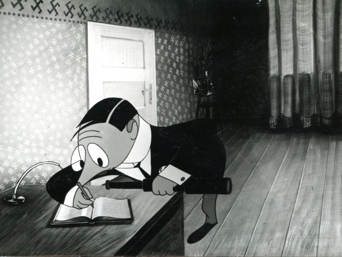 Pérák a SS (Der Federmann und die SS), 1946, Jiří Trnka (Foto: Národní filmový archive) Pérák a SS (Der Federmann und die SS), 1946, Jiří Trnka (Foto: Národní filmový archive)