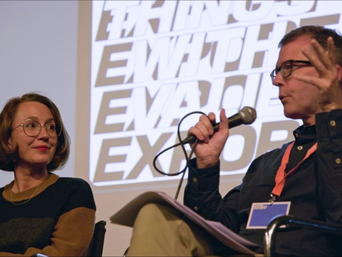 Erika Balsom, Michael Loebenstein in London, Mai 2025 (Foto: Open City Documentary Festival / Hanwen Zheng)