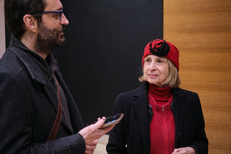 Jurij Meden, Sanja Iveković (Foto: ÖFM © Eszter Kondor)