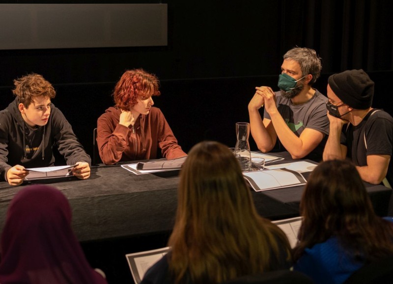 Drehbuchlesung und Diskussion mit der Klasse (Foto: ÖFM © Christoph Fintl)
