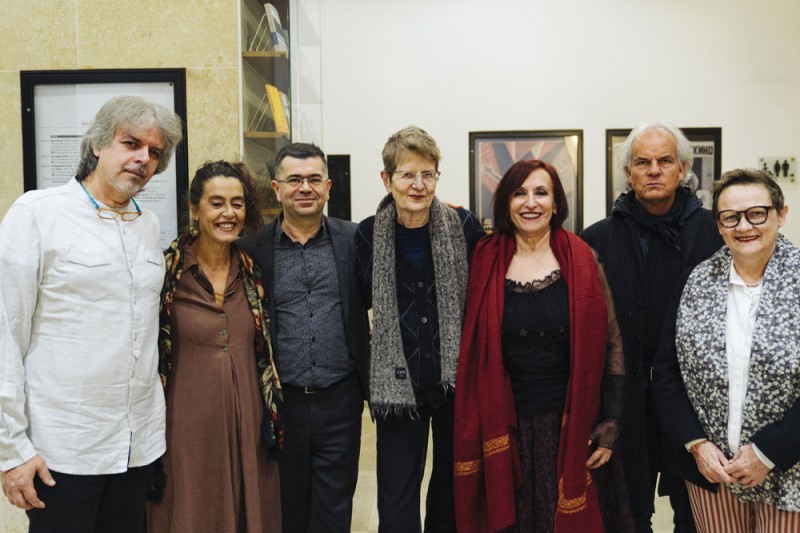 Michele Signore, Dolores Melodia, Fabrizio Iurlano, Heide Schlüpmann, Lucilla Galeazzi, Michael Riessler, Karola Gramann (Foto: ÖFM © Mercan Sümbültepe)