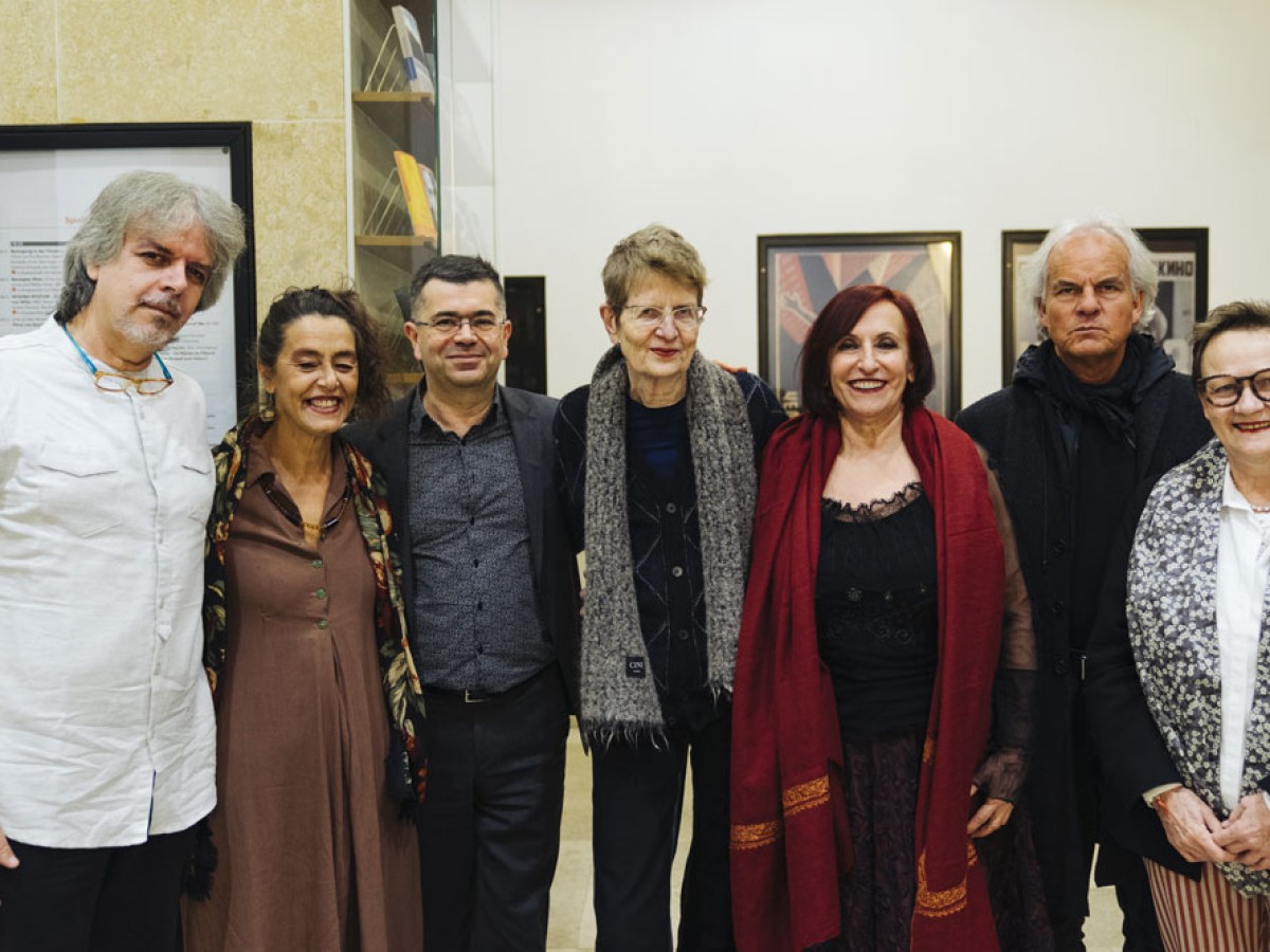 Michele Signore, Dolores Melodia, Fabrizio Iurlano, Heide Schlüpmann, Lucilla Galeazzi, Michael Riessler, Karola Gramann (Foto: ÖFM © Mercan Sümbültepe)