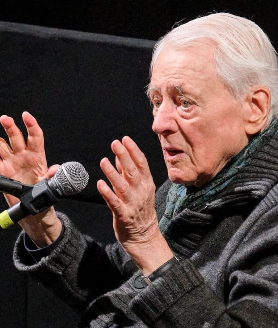 Alexander Kluge im Filmmuseum, Februar 2026 (Foto: ÖFM © Eszter Kondor)