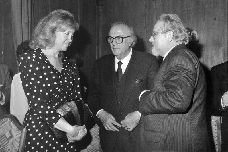 Helga Konlechner, Federico Fellini, Peter Konlechner © Norbert Kössler