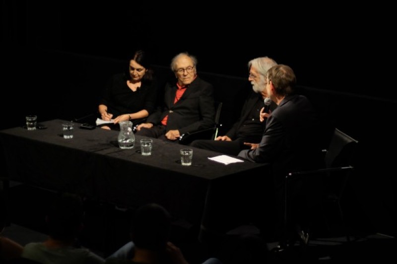 Karin Schiefer, Jean-Louis Trintignant, Michael Haneke, Alexander Horwath © ÖFM/Eszter Kondor