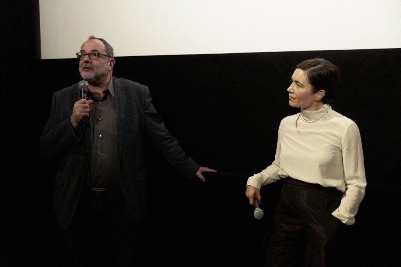 Christian Köberl (NHM) und Eva Sangiorgi bei der Vorstellung von "two moons" (James Benning) © Viennale / Robert Newald