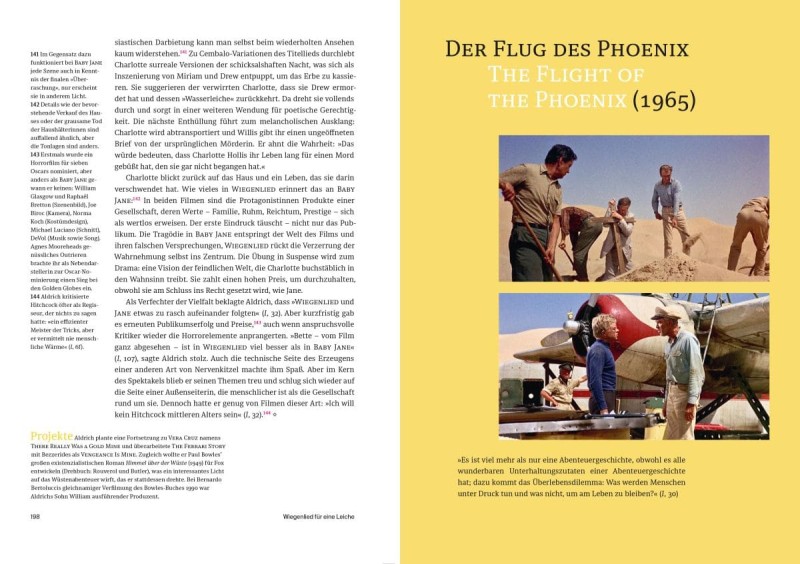 Doppelseite aus dem Buch Robert Aldrich: Hollywood Rebel / Rebell in Hollywood 