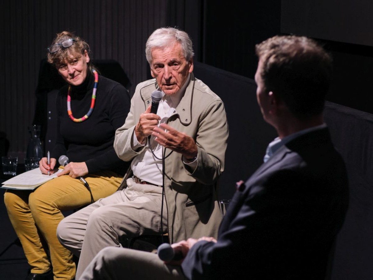 Isolde Schmitt, Costa-Gavras, Michael Loebenstein (Foto: ÖFM © Eszter Kondor)