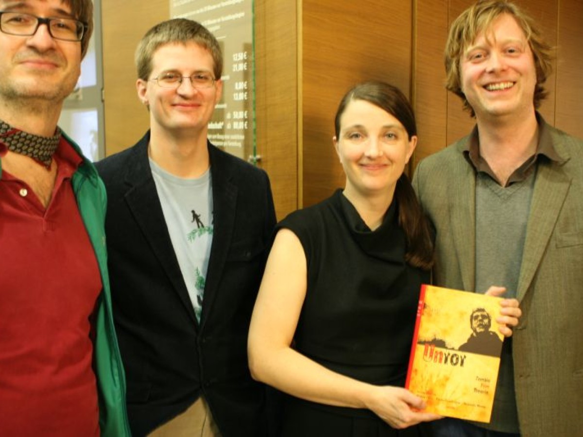 v.l.n.r. Drehli Robnik, Joachim Schätz, Anke Zechner, Serjoscha Wiemer © Sabine Maierhofer