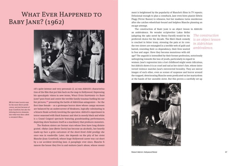 Doppelseite aus dem Buch Robert Aldrich: Hollywood Rebel / Rebell in Hollywood 