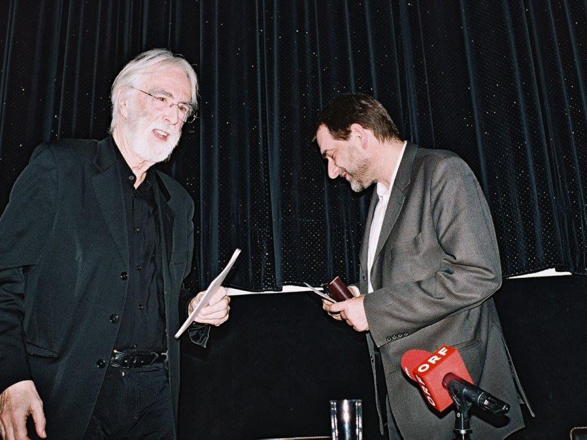 Michael Haneke und Alexander Horwath auf der Diagonale 2016 © Diagonale/Pibernig