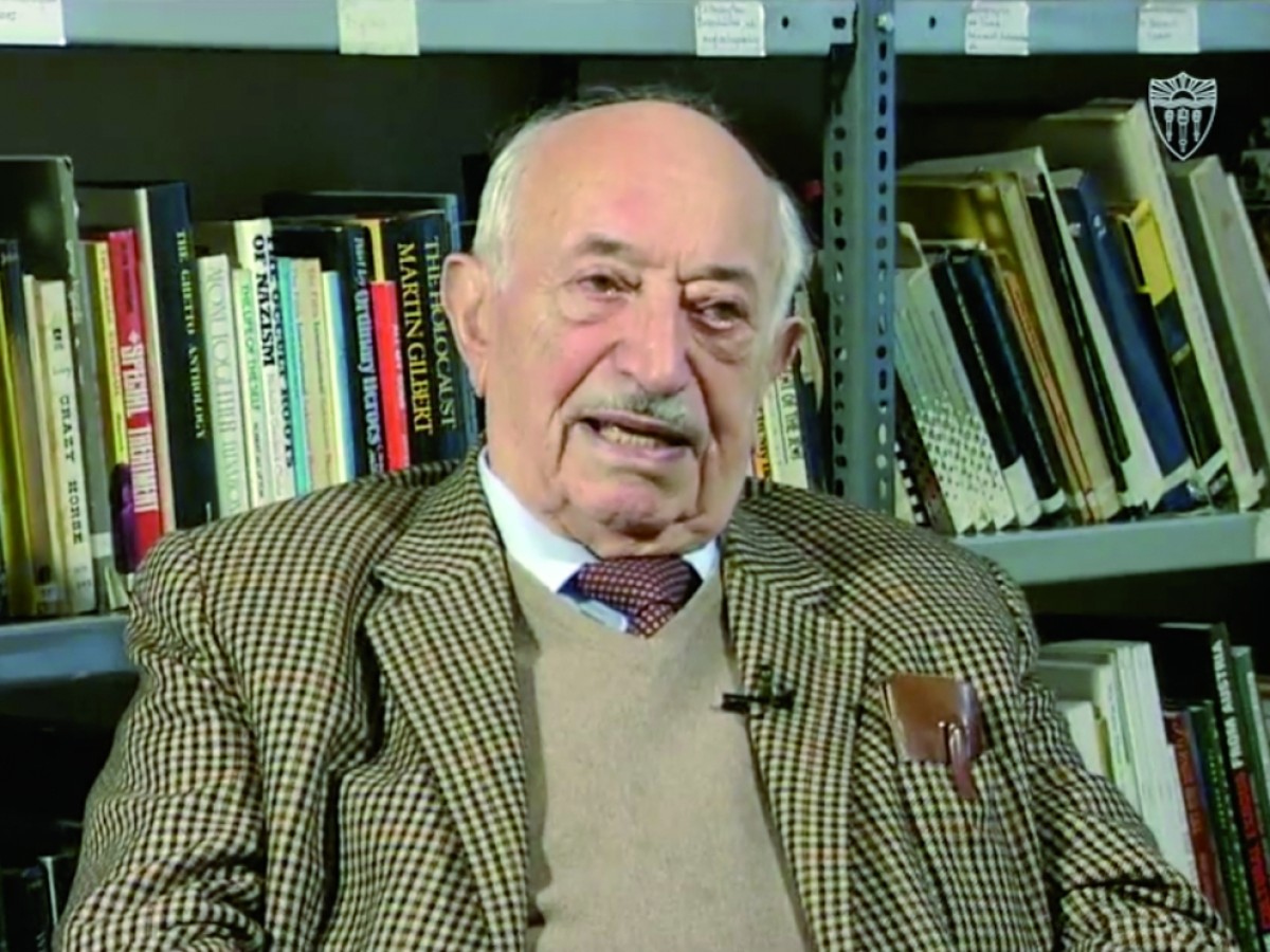 Simon Wiesenthal im Interview © USC Shoah Foundation Simon Wiesenthal im Interview © USC Shoah Foundation