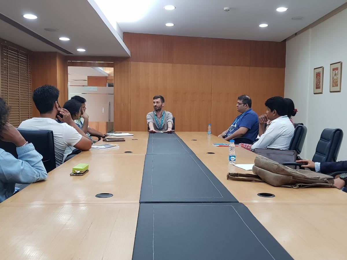 Jurij Meden at the Film Preservation & Restoration Workshop India 2018 (c) Film Heritage Foundation (Mumbai)