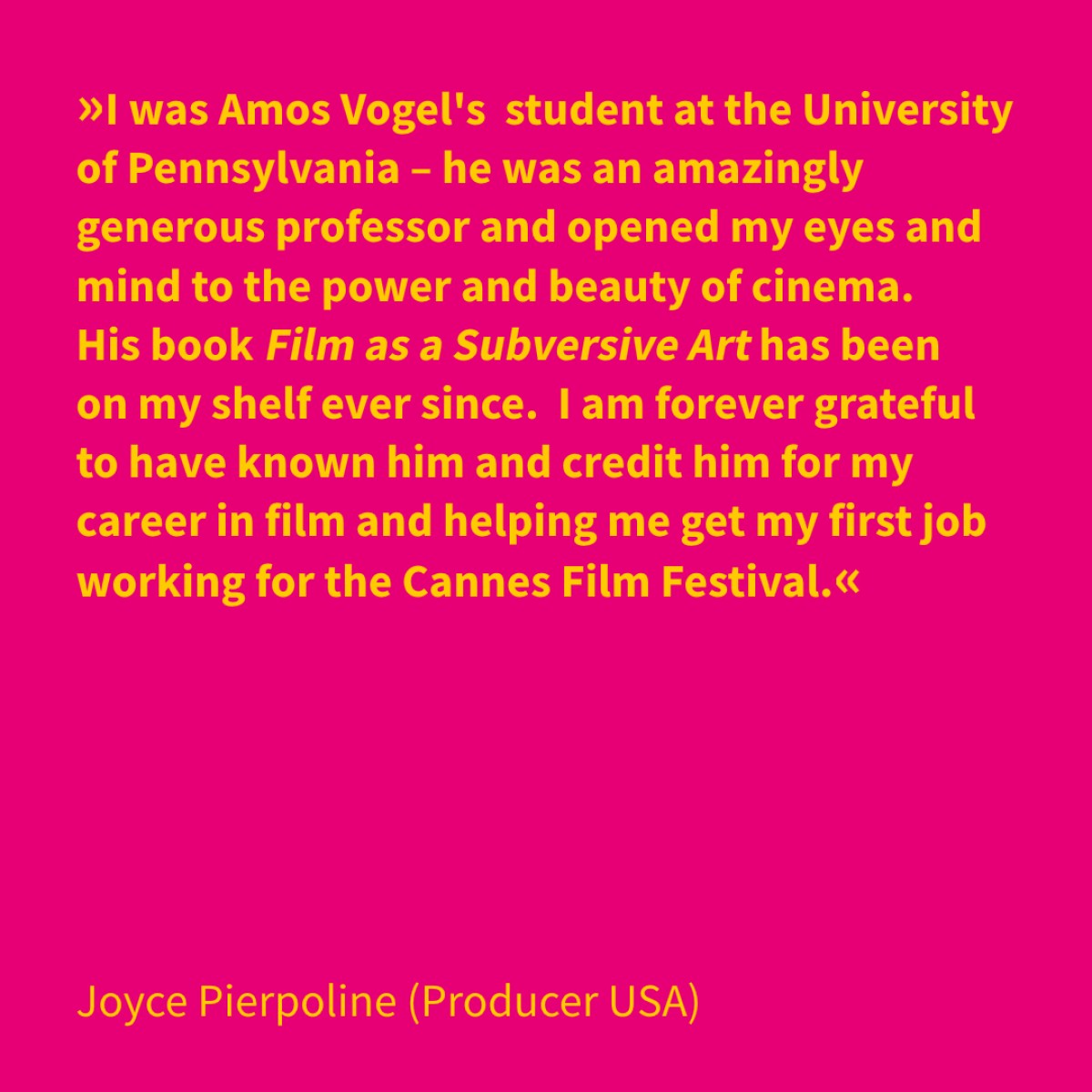 Joyce Pierpoline (Producer USA)