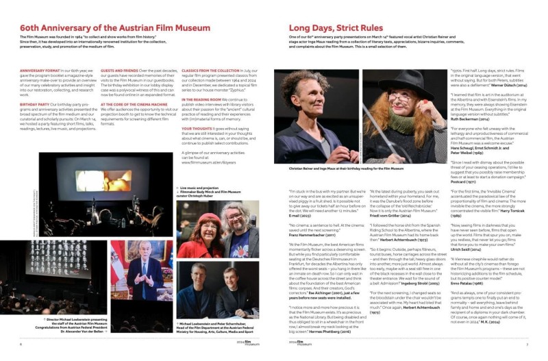 Double page from our annual report 2024