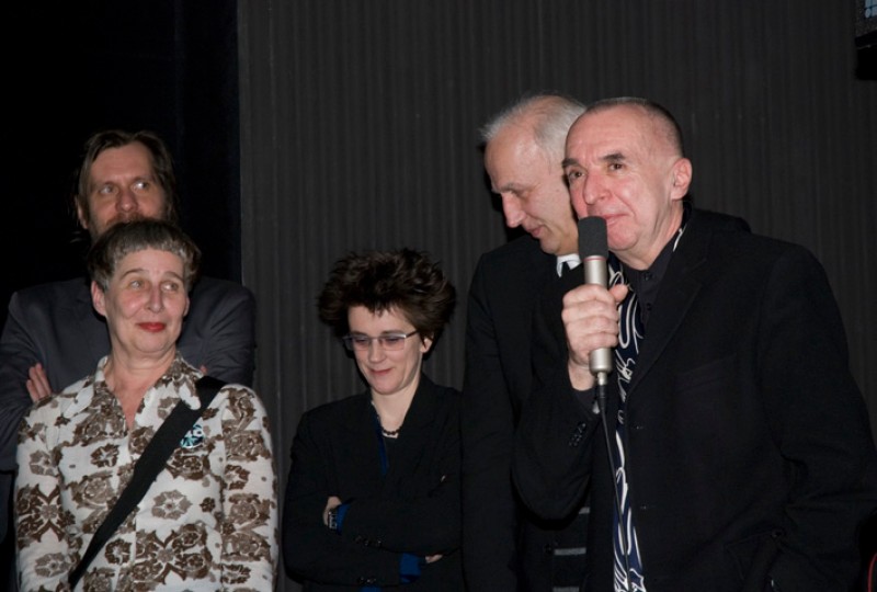 v.l.n.r. Christian Fennesz, Hanna Schimek, Olga Neuwirth, Manfred Neuwirth, Gustav Deutsch © Sissi Makovec