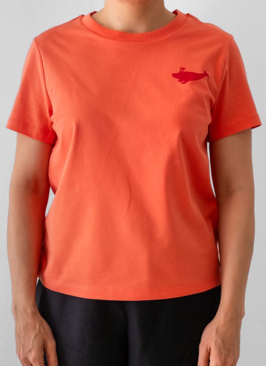 T-Shirt Damen Kurzarm (Fiesta mit rotem Zyphius)