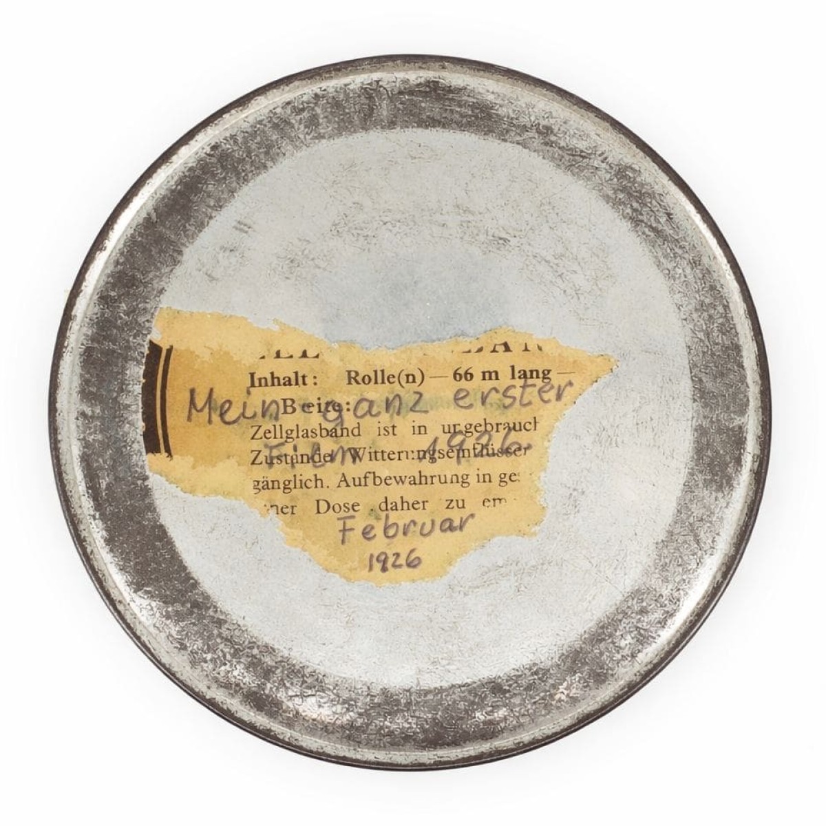 Filmdose zu Mein ganz erster Film Februar 1926, 1926 (Sammlung Josip Slišković, Österreichisches Filmmuseum) 