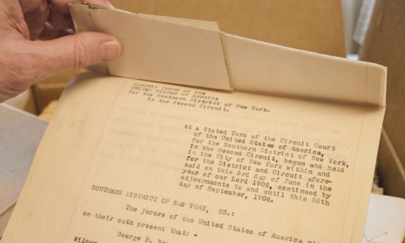 Ankunft der Richard Koszarski – Erich von Stroheim Collection, Frühjahr 2022 (Foto: ÖFM © Eszter Kondor)