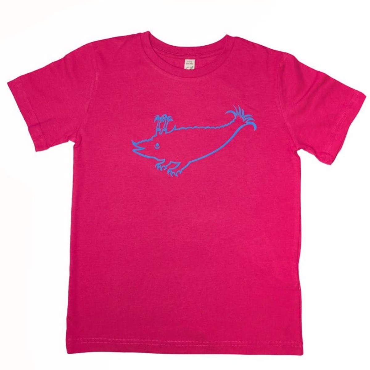 Kinder-Shirt magenta (Zyphius blau Kontur)