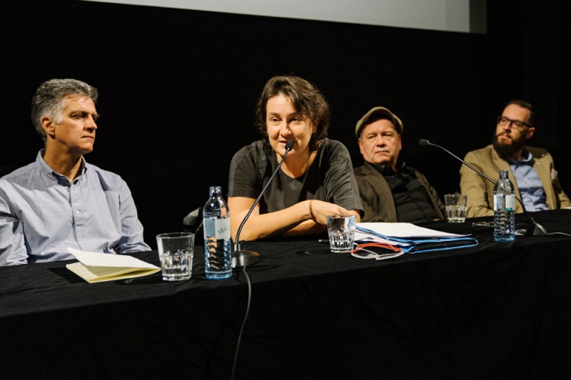 Romuald Karmakar, Barbara Wurm, Christian Frosch, Gregor Holzinger (Foto: ÖFM / © Mercan Sümbültepe)