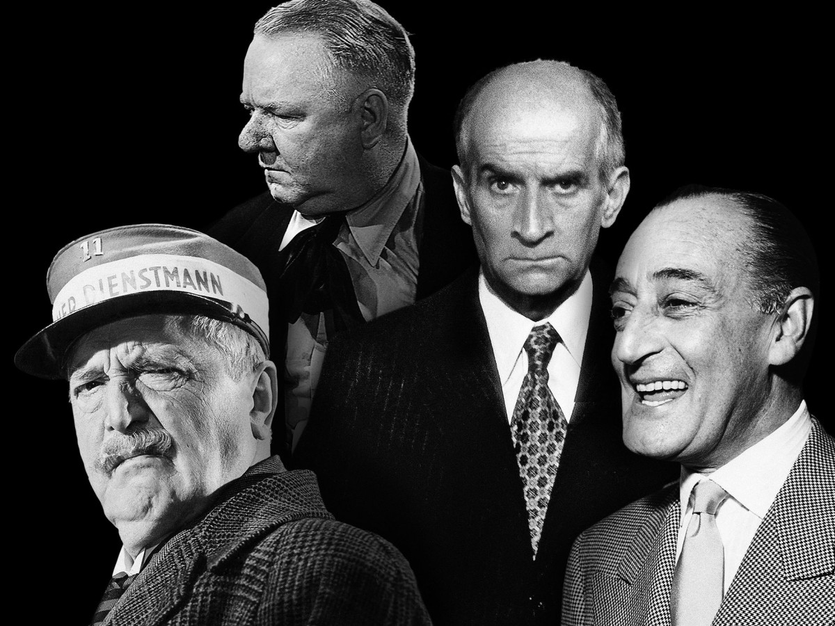 Hans Moser, W.C. Fields, Louis de Funès, Totó