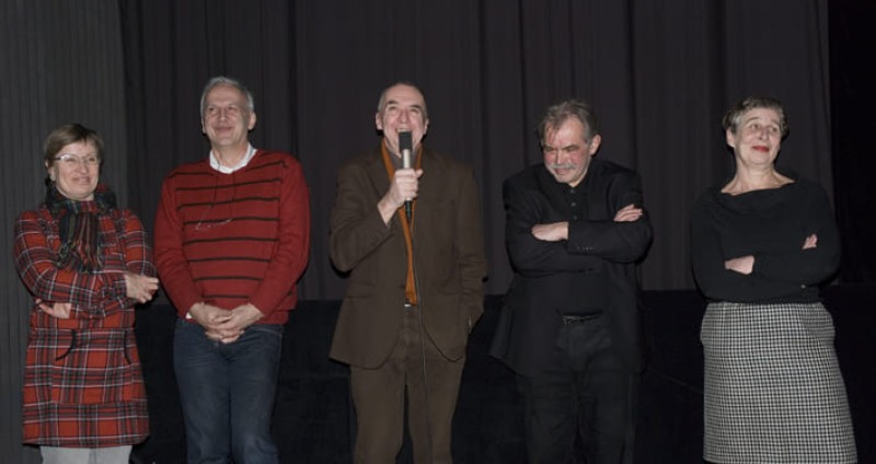 v.l.n.r. Gerda Lampalzer, Manfred Neuwirth, Gustav Deutsch, Ernst Kopper und Hanna Schimek © Sissi Makovec
