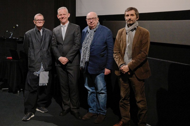Simon Fisher Turner, Neil Young, James Mackay, Jurij Meden (Foto: ÖFM © Eszter Kondor)