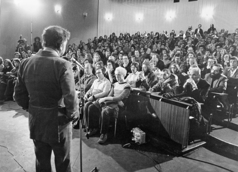 Don Siegel im Österreichischen Filmmuseum, 1975 (Foto: Sammlung Österreichisches Filmmuseum © Gerhard Heller)