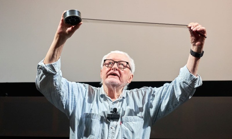 Peter Kubelka im Filmmuseum 2023 (Foto: ÖFM © Eszter Kondor)