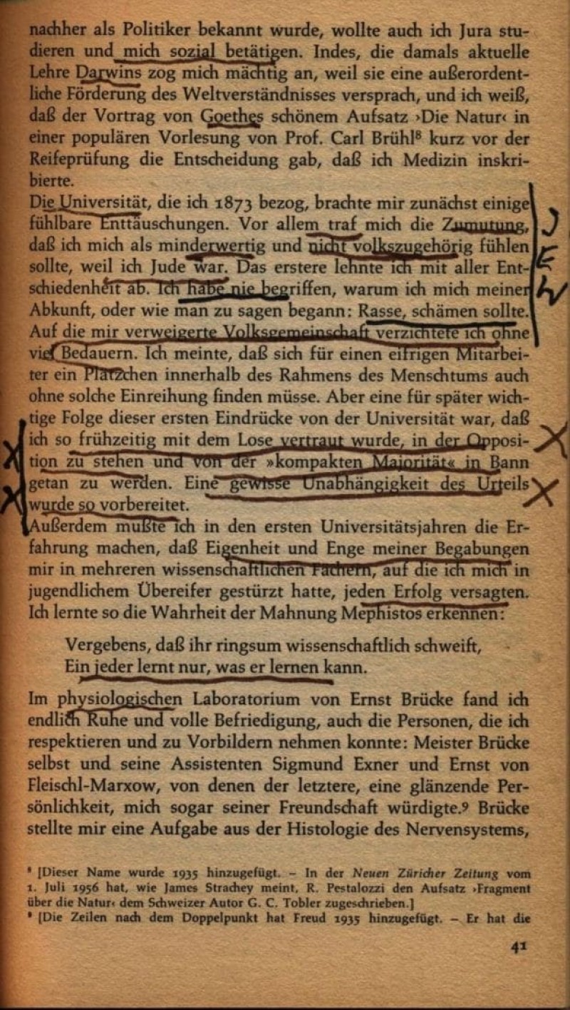 Sigmund Freud, Selbstdarstellung