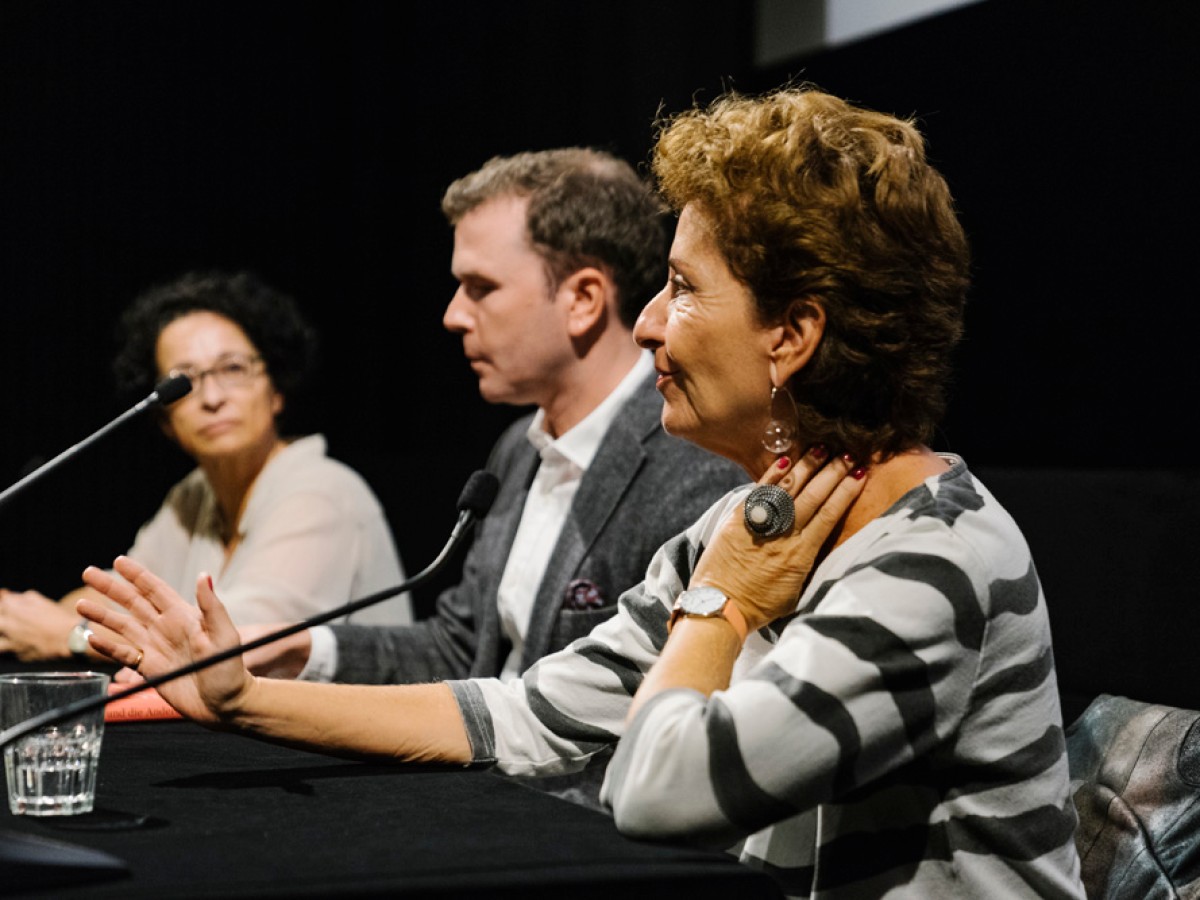 Isolde Charim, Michael Loebenstein, Ruth Beckermann (Foto: ÖFM / © Mercan Sümbültepe)