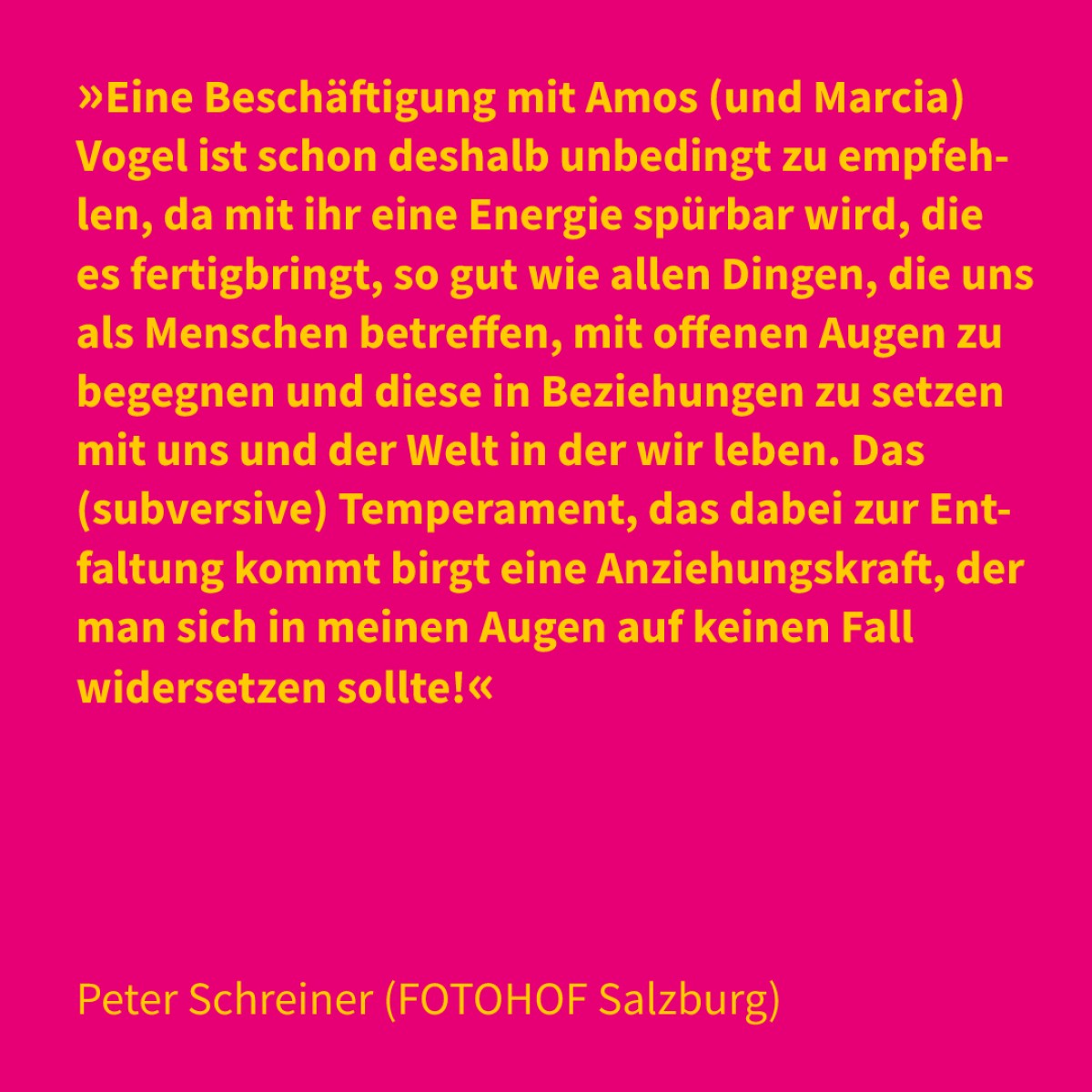 Peter Schreiner (FOTOHOF Salzburg)