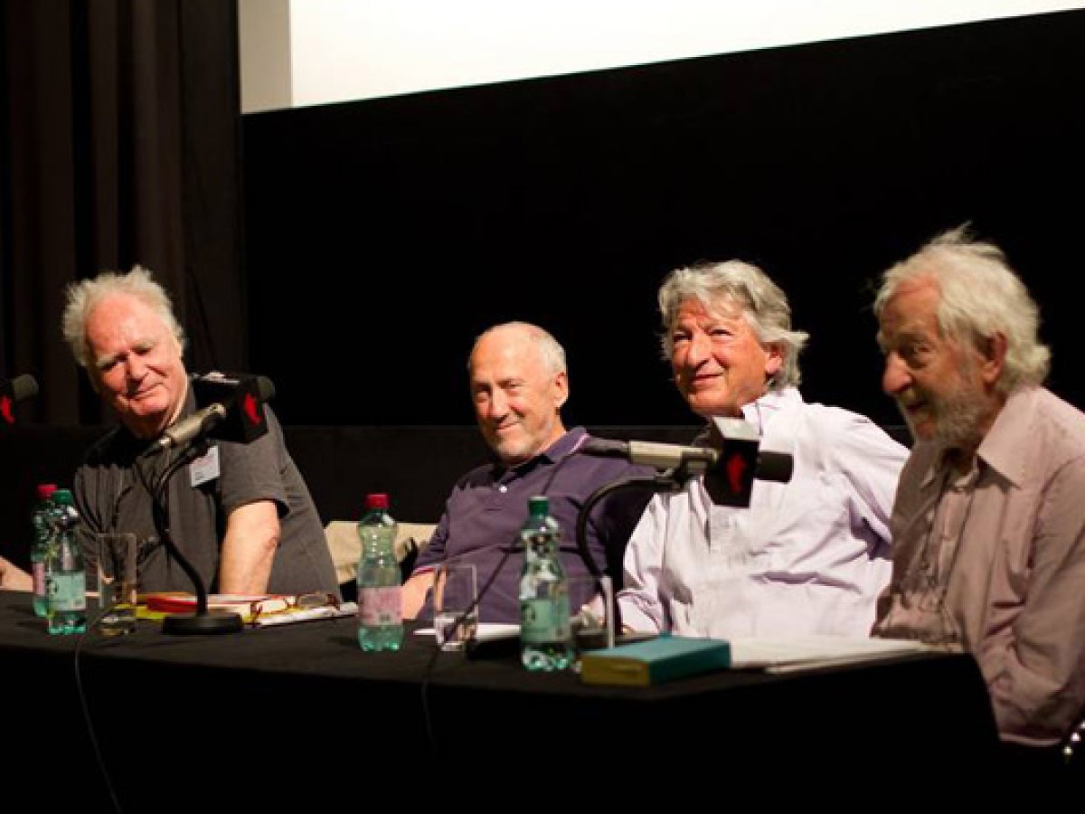 v.l.n.r. Helmut Herbst, Hans Scheugl, Christian Rischert und Hans Günther Pflaum (Foto: Gloria Höckner, Georg Vogt)