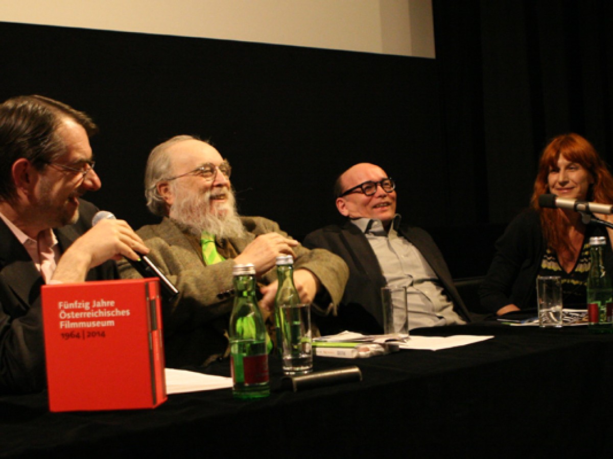 Alexander Horwath, P. Adams Sitney, Gavin Smith, Tanja Vrvilo © ÖFM/Sabine Maierhofer