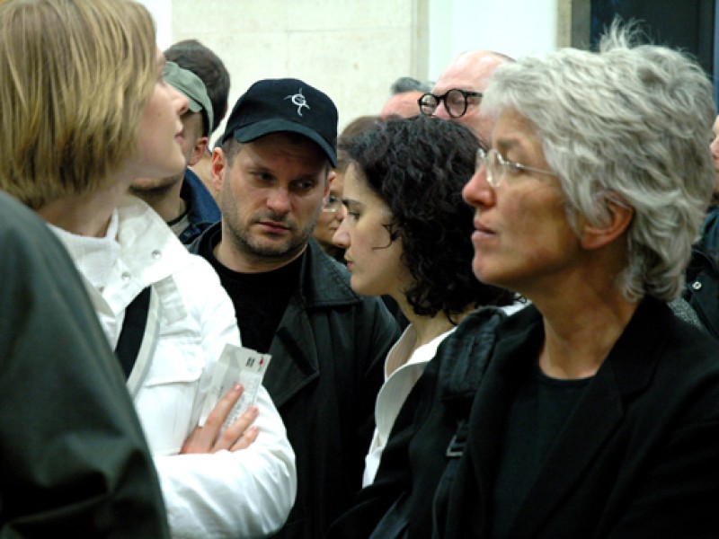 Besucher/innen bei Claire Denis im Filmmuseum (Foto: Ruth Ehrmann)