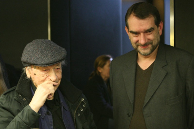 Jonas Mekas und Alexander Horwath © ÖFM/Sabine Maierhofer