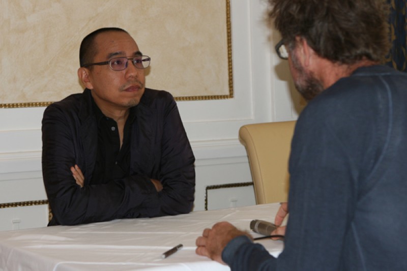 Apichatpong Weerasethakul im Interview mit Wolfgang Popp (Ö1) (Foto: ÖFM/© Sabine Maierhofer)