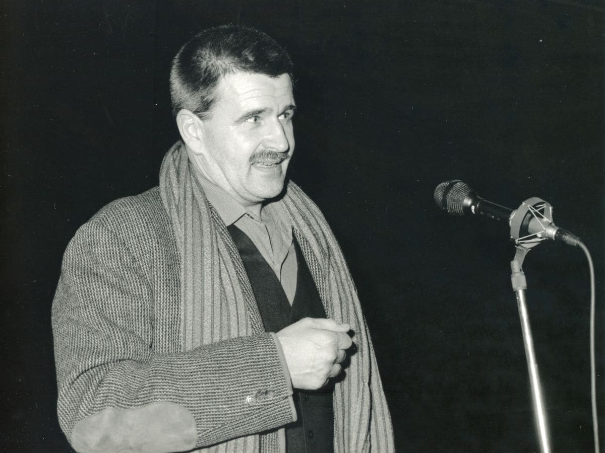 Harry Tomicek, 1991 im Filmmuseum © K. Reiberger 