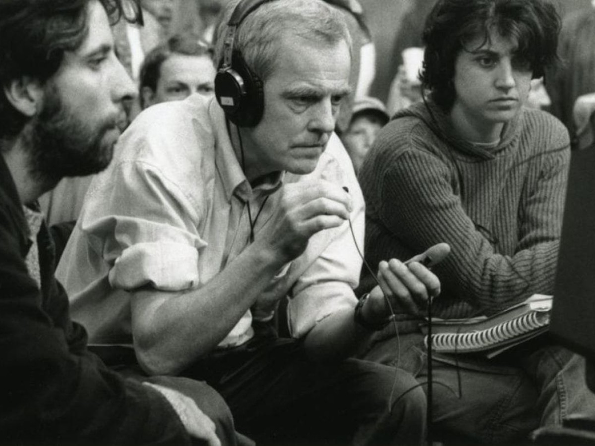 Peter Watkins am Set von 