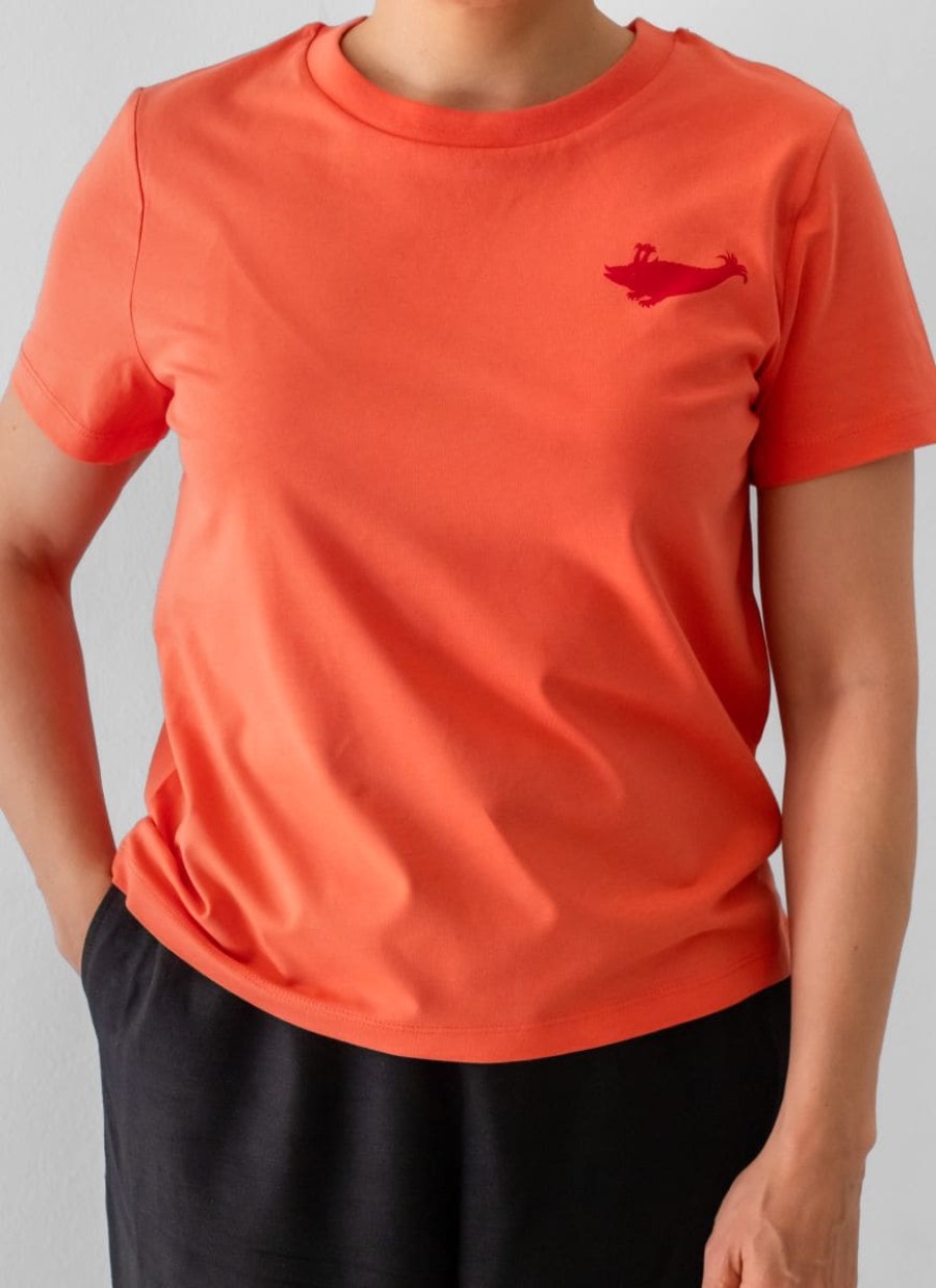 T-Shirt Damen Kurzarm (Fiesta mit weißem Zyphius)